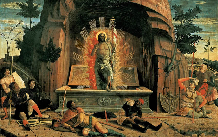 Resurrezione, Andrea Mantegna 1457/1459, Musée des Beaux-Arts Tours
