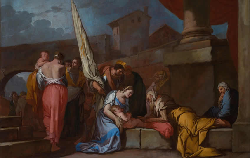 Tiresia predice l'avvenire di Narciso, Giulio Carpioni 1663, Padova Musei Civici