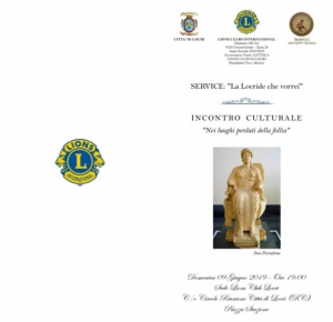 Incontro culturale ''Nei luoghi perduti della follia'' a Locri