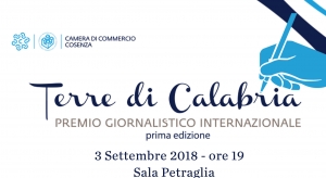 Premio giornalistico Terre di Calabria: luned&igrave; 3 settembre la consegna dei riconoscimenti
