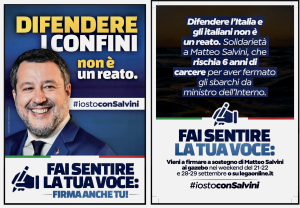 La Calabria scende in piazza a sostegno di Matteo Salvini nel processo Open Arms