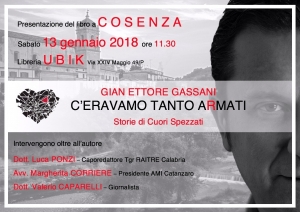 A Cosenza si presenta il libro ''C&rsquo;eravamo tanto aRmati''