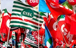 Vaccini e sanit&agrave;: in piazza Cgil, Cisl e Uil