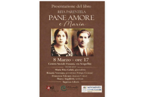Catanzaro, l'8 marzo al Centro Sociale Fasano di Catanzaro la presentazione del libro ''Pane, amore e Maria'' di Rita Parentela