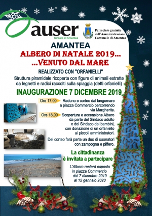 Amantea, Albero di Natale 2019 con "orfanielli"