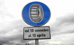 Torna in vigore l&rsquo;obbligo di catene a bordo o di pneumatici invernali