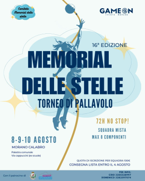 Tutto pronto per la 16a edizione del Memorial delle Stelle