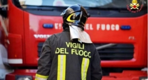Incendio minaccia rovine antica di Vibo Valentia