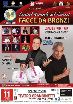Finalissima del festival ''Facce da Bronzi'' a Lamezia Terme