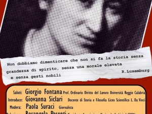 Sabato iniziativa sulla figura di Rosa Luxemburg a Reggio Calabria