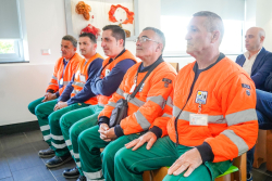 Sicurezza sul lavoro, Ecoross premia sei collaboratori