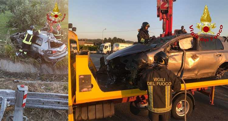 Incidente a Simeri Crichi, donna estratta dalle lamiere