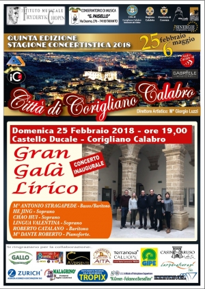 V Edizione Stagione Concertistica citt&agrave; di Corigliano