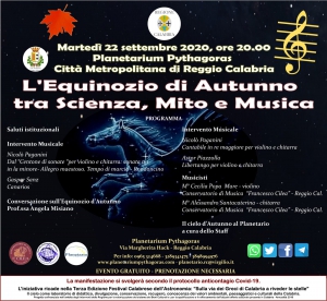 L&rsquo;Equinozio di Autunno tra Scienza, Mito e Musica a Reggio Calabria