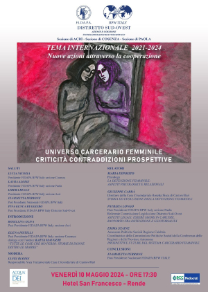 La Fidapa presenta il convegno ''Universo carcerario femminile: criticit&agrave;, contraddizioni, prospettive''