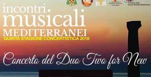 Duo Two for New, sabato 6 ottobre a Crotone
