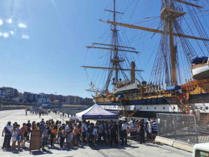 Bronzi Riace: equipaggio Vespucci in visita a Museo nazionale