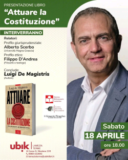 Presentazione del libro ''Attuare la Costituzione'' di Luigi de Magistris