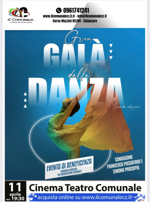 Sabato 11 aprile alle 19.30 al Teatro Comunale di Catanzaro il ''Gran Gal&agrave; della Danza'': arte, condivisione e solidariet&agrave; sul palcoscenico