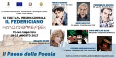 Fabrizio Moro, Gene Gnocchi, Giuliana De Sio, Francesco Baccini, Cosimo Damiano Damato e la Rino Gaetano Band saranno gli ospiti della nona edizione del festival &ldquo;Il Federiciano&rdquo;.
