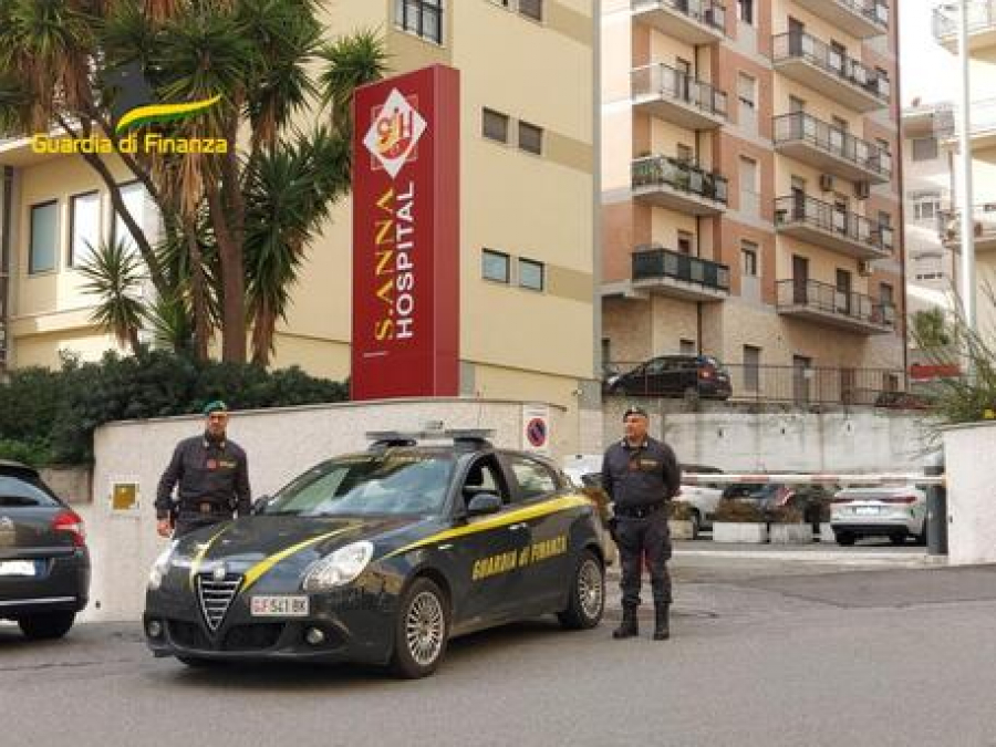 Fatture cliniche pagate 2 volte, sequestro da 20 mln
