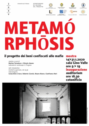 Mostra Metamorphosis dedicata ai progetti dei beni confiscati alla Mediterranea