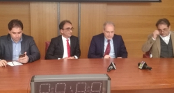 Sergio Abramo e il sindaco di Lamezia Terme Paolo Pascaro insieme per la presentazione del progetto del Parco del Savutano