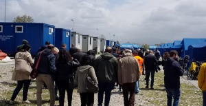 Caritas Italiana e delegazione regionale in visita alla tendopoli di San Ferdinando