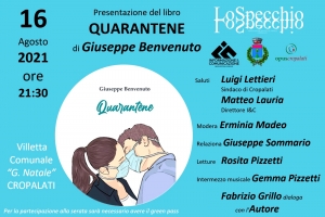 A Cropalati una serata su Quarantene, il libro di Giuseppe Benvenuto