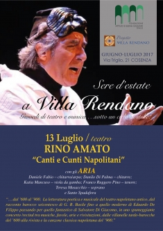 Gioved&igrave; 13 luglio Teatro "Canti e Cunti Napolitani ...dal '600 al '900"