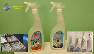 Sequestrati 1.770 prodotti sanificanti irregolari a Lamezia Terme