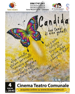 ''Nel segno di Gemelli'', secondo appuntamento: mercoled&igrave; 4 marzo al Teatro Comunale arriva ''Candida''
