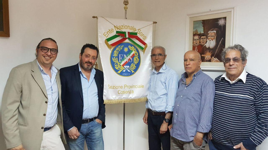 Il vicesindaco Maradei e l&rsquo;assessore Soave accolgono in Comune i soci dell&rsquo;ENS Calabria