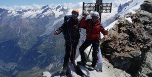 Alpinisti calabresi su vetta del Cervino