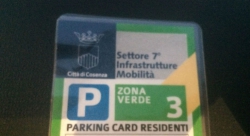 Cosenza: prorogata al 31 gennaio 2019 la validit&agrave; delle parking card 2018