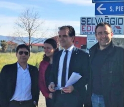 Consegnati i lavori della rotatoria lungo la Strada provinciale 114. Sopralluogo del presidente della Provincia di Catanzaro