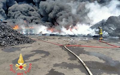Penumatici a fuoco a Lamezia
