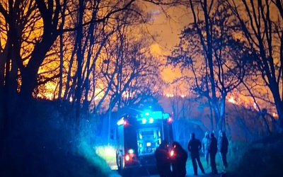 Vasto incendio tra Martirano Antico e Conflenti