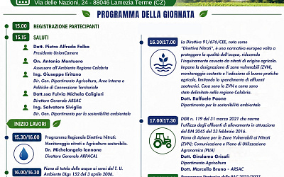 Al via le ''Giornate Informative'' per un'agricoltura sostenibile e la gestione efficiente delle risorse naturali